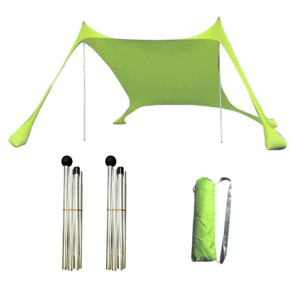 Cheap Goat Tents Family Beach Sunshade Lightweight Sun Shade Tent With Sandbag  Anchors 4 Free Pegs UPF50+ UV Large Portable Canopy Drop Shipping Tents 